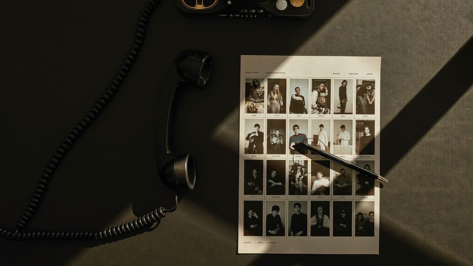 A contact sheet of creative variants — AI performance marketing at volume